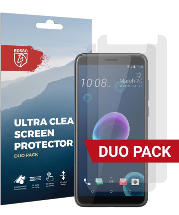 Rosso HTC Desire 12 Ultra Clear Screen Protector Duo Pack Screen Protectors