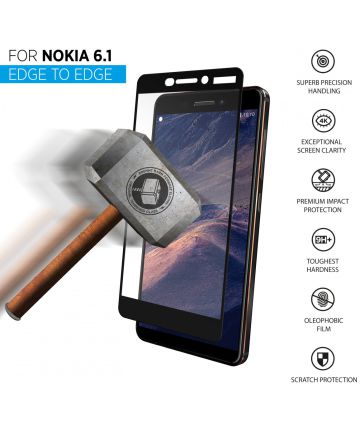 THOR Full Screen Tempered Glass Nokia 6 (2018) Screen Protectors