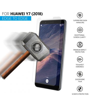 THOR Case Friendly Tempered Glass Huawei Y7 (2018) Screen Protectors