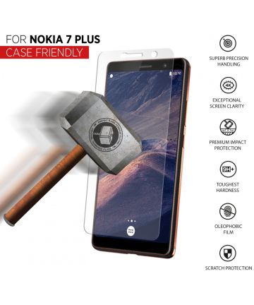 THOR Case Friendly Tempered Glass Nokia 7 Plus Screen Protectors