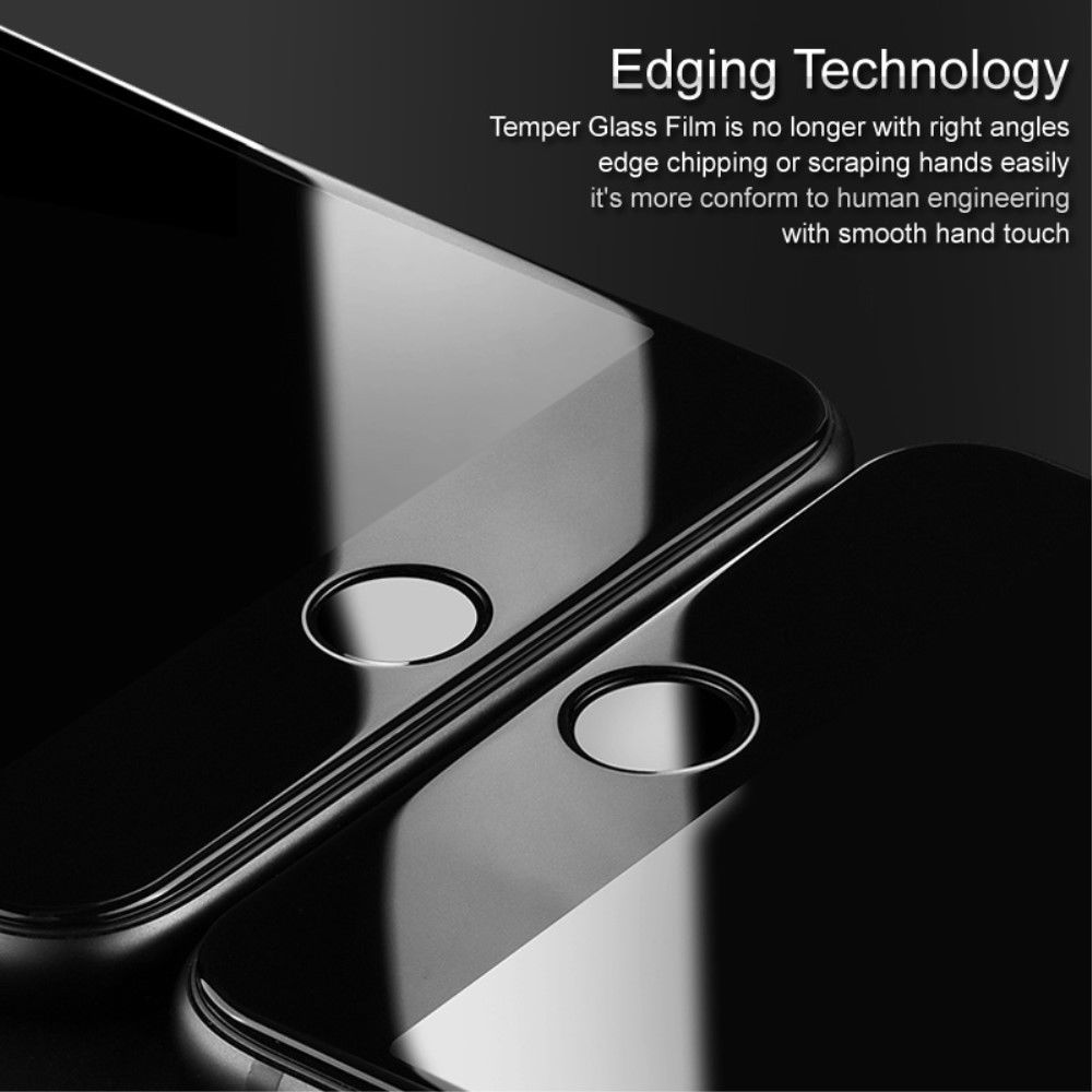 Nokia 7 Plus Volledig Dekkende Tempered Glass Screen Protector Zwart afbeelding 5