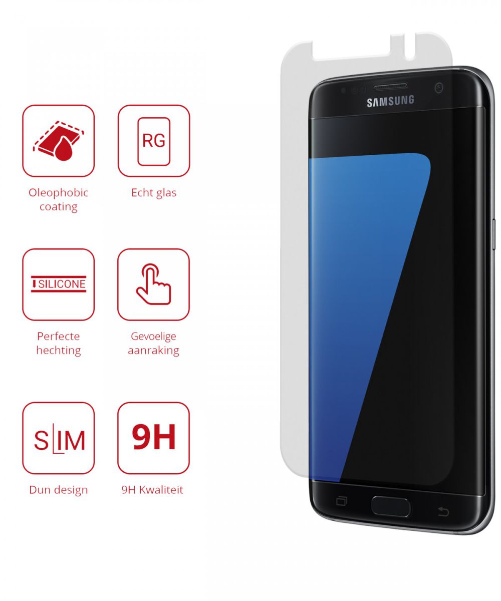 Rosso Samsung Galaxy S7 Edge 9H Tempered Glass Screen Protector afbeelding 2