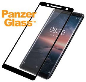 PanzerGlass Nokia 8 Sirocco Edge To Edge Screenprotector Zwart afbeelding 2