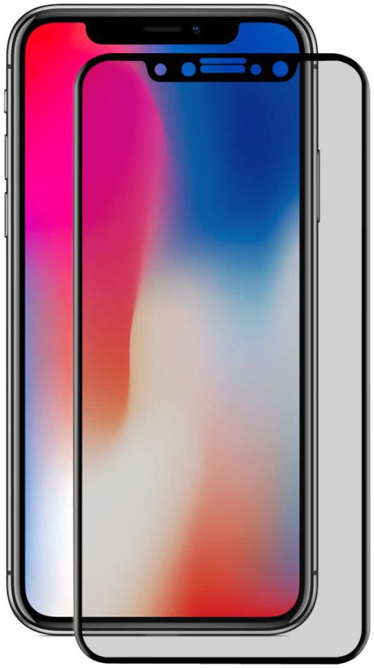 Apple iPhone X / XS Volledig dekkende Privacy Glass Screen Protector afbeelding 1