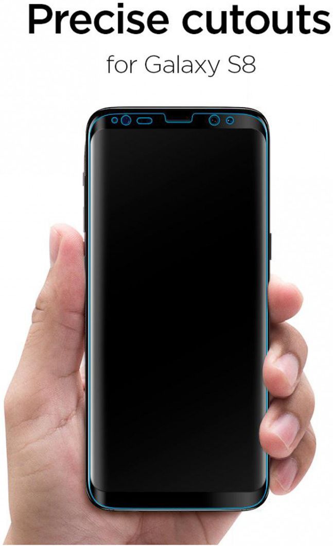 Spigen Samsung Galaxy S8 Tempered Glass Screen Protector afbeelding 6