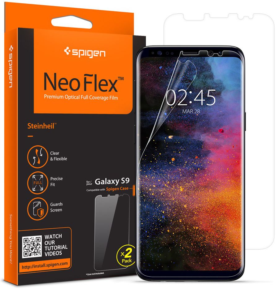 Spigen Neo Flex Samsung Galaxy S9 Screen Protector [2 Pack] afbeelding 2
