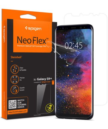 Spigen Neo Flex Samsung Galaxy S9 Plus Screen Protector [2 Pack] Screen Protectors