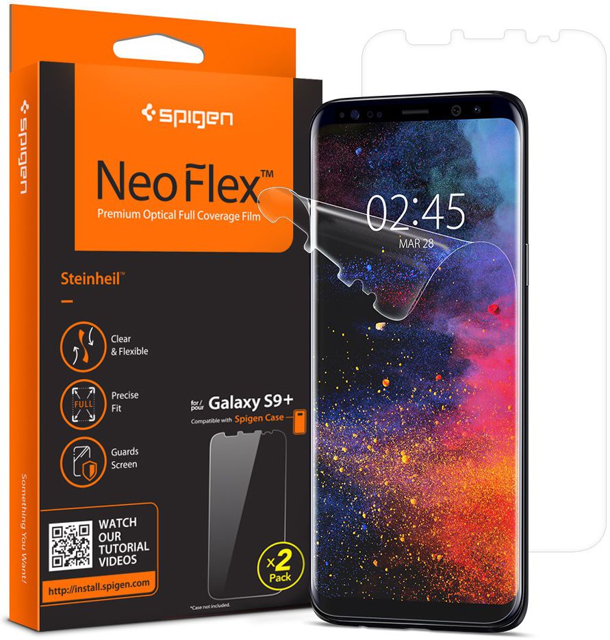 Spigen Neo Flex Samsung Galaxy S9 Plus Screen Protector [2 Pack] afbeelding 1