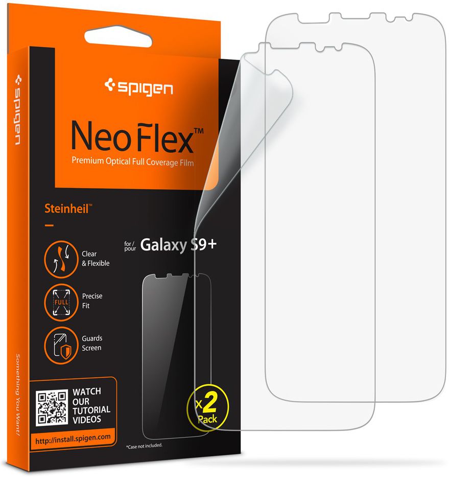 Spigen Neo Flex Samsung Galaxy S9 Plus Screen Protector [2 Pack] afbeelding 2