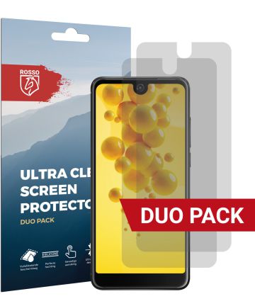 Rosso Wiko View 2 Ultra Clear Screen Protector Duo Pack Screen Protectors