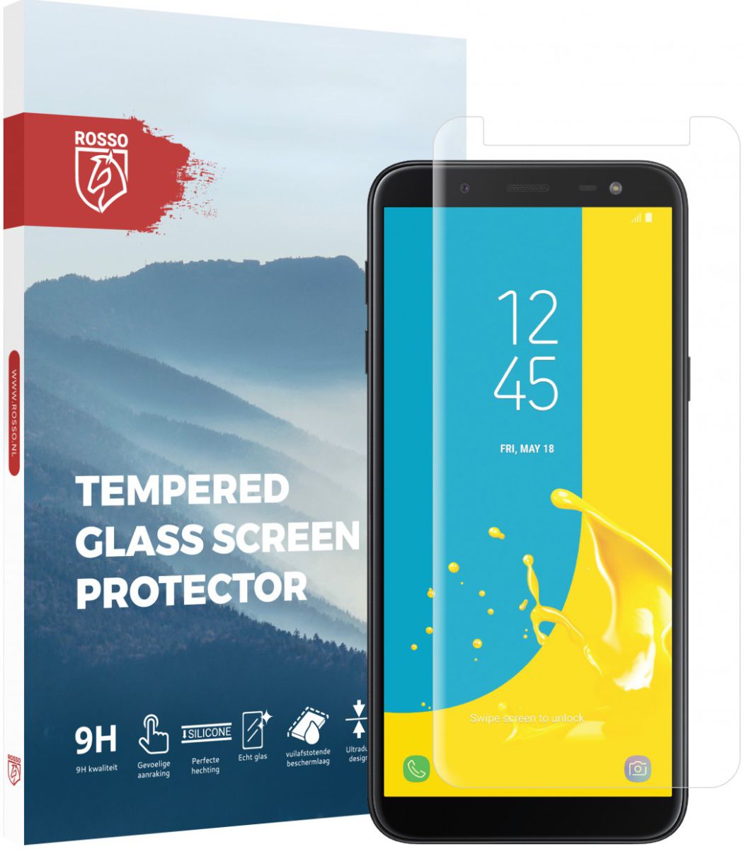 Rosso Samsung Galaxy J6 9H Tempered Glass Screen Protector afbeelding 1