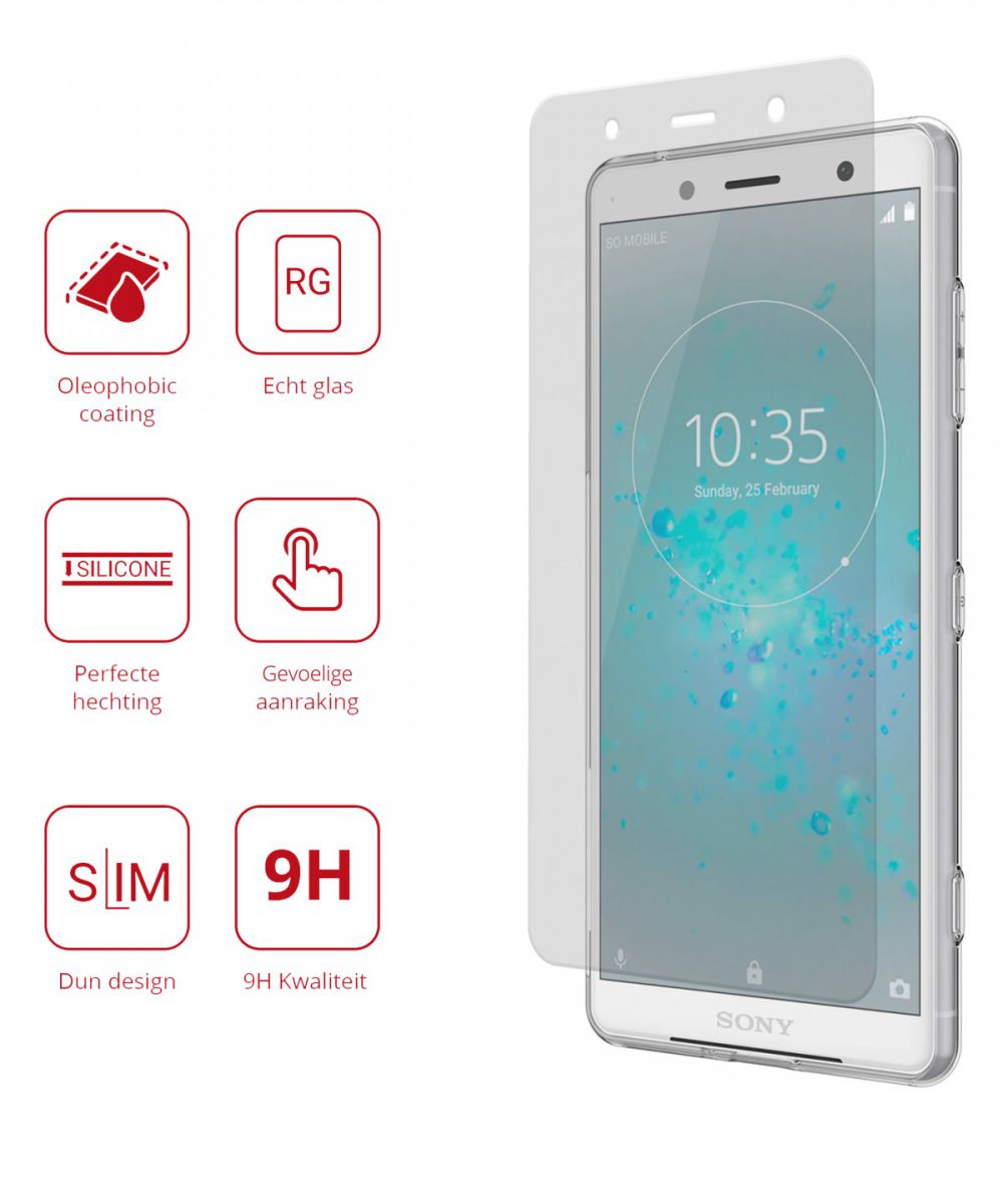 Rosso Sony Xperia XZ2 Premium 9H Tempered Glass Screen Protector afbeelding 2