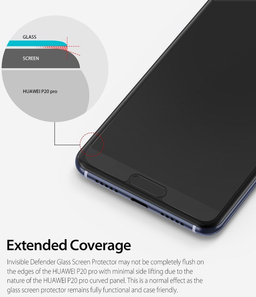 Ringke ID Glass 0.33mm Huawei P20 Pro [3-Pack] afbeelding 5