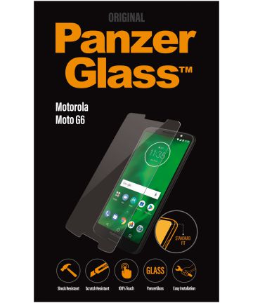 PanzerGlass Motorola Moto G6 Standard Fit Screenprotector Transparant Screen Protectors