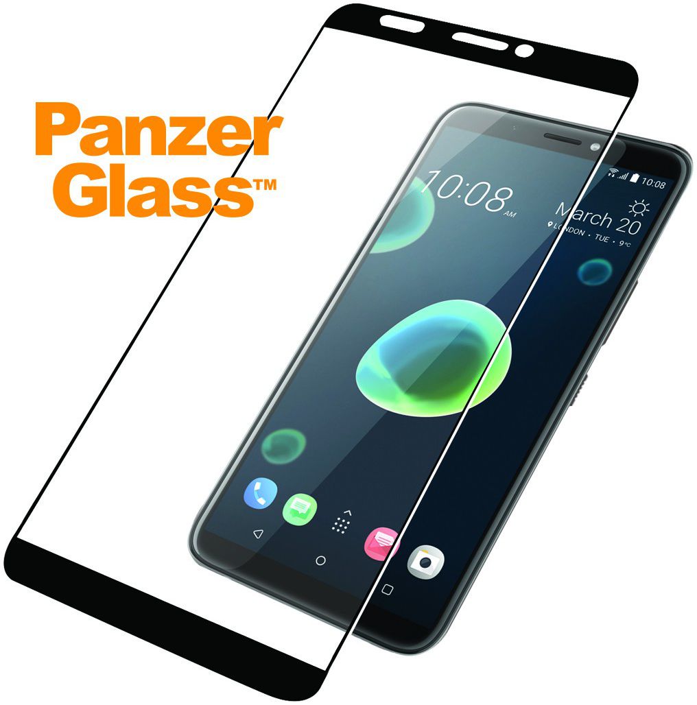 PanzerGlass HTC Desire 12 Plus Edge To Edge Screenprotector Zwart afbeelding 2