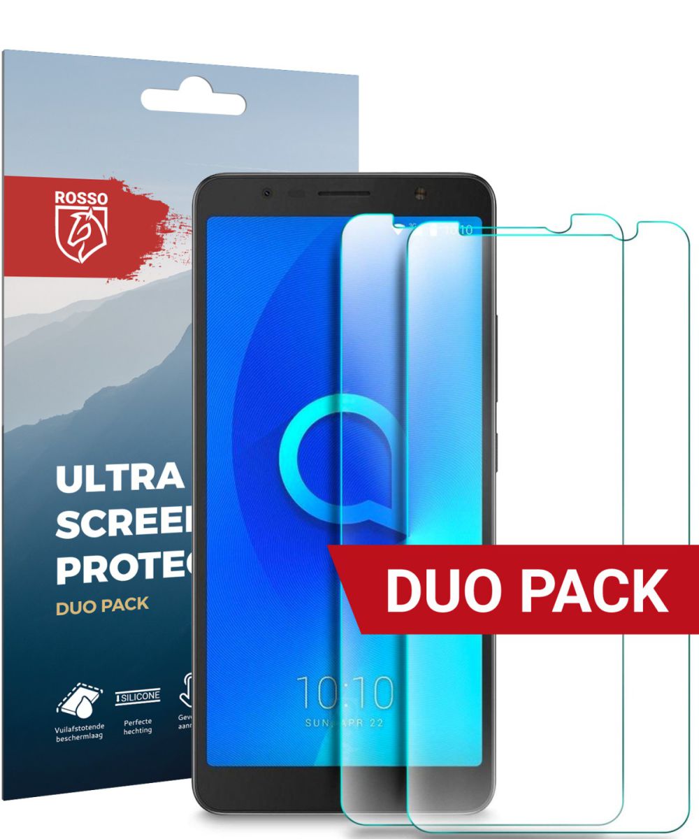 Rosso Alcatel 3c Ultra Clear Screen Protector Duo Pack afbeelding 1
