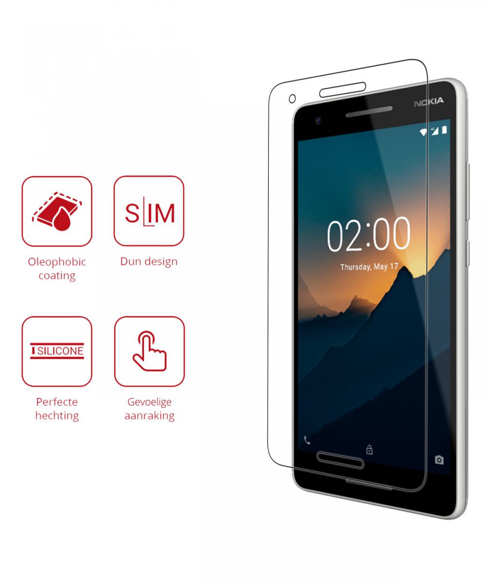 Rosso Nokia 2.1 9H Tempered Glass Screen Protector afbeelding 2