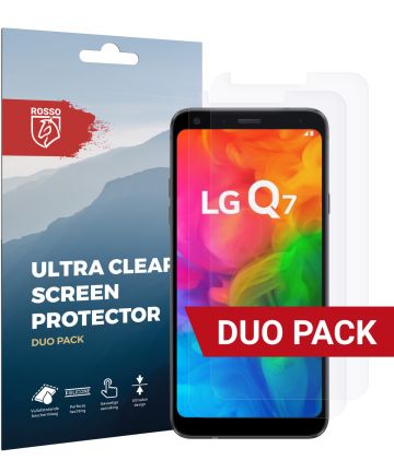 Rosso LG Q7 Ultra Clear Screen Protector Duo Pack Screen Protectors