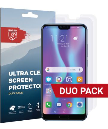 Rosso Honor 10 Ultra Clear Screen Protector Duo Pack Screen Protectors