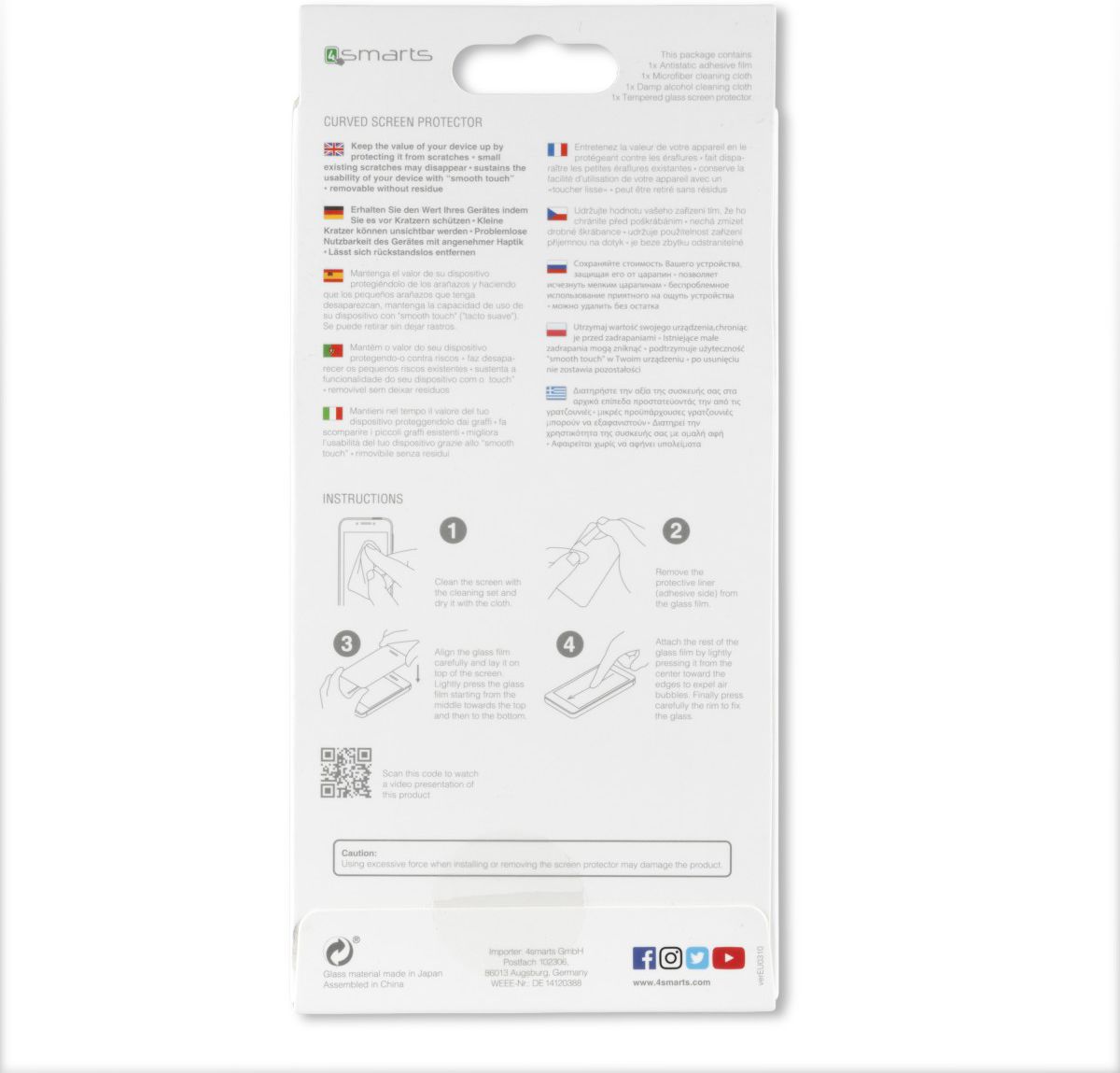 4smarts Curved Screen Protector Apple iPhone X / XS afbeelding 6