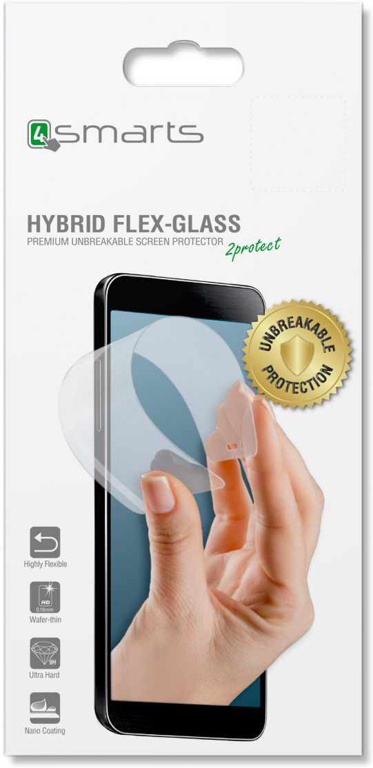 4smarts Hybrid Flex-Glass Screenprotector Huawei P20 Pro afbeelding 1