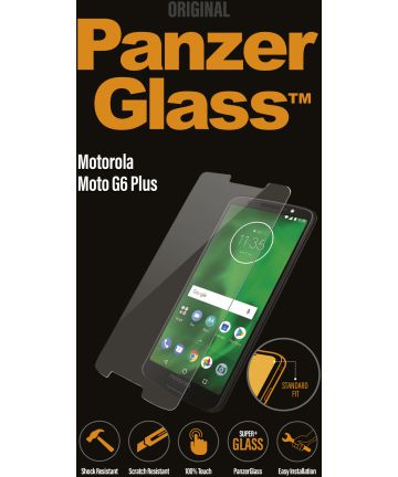 PanzerGlass Motorola Moto G6 Plus Screenprotector Transparant Screen Protectors