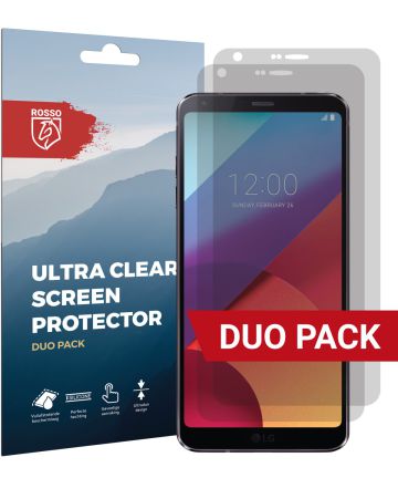 Rosso LG G6 Ultra Clear Screen Protector Duo Pack Screen Protectors