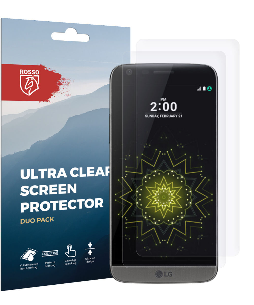 Rosso LG G5 Ultra Clear Screen Protector Duo Pack afbeelding 9