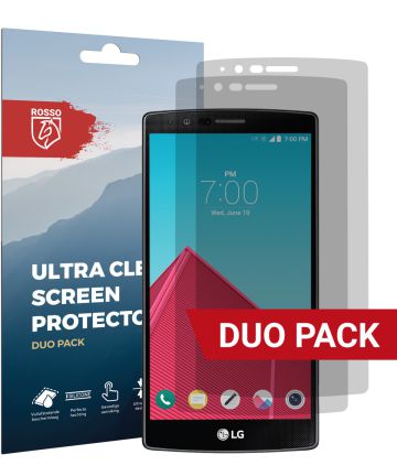 Rosso LG G4 Ultra Clear Screen Protector Duo Pack Screen Protectors