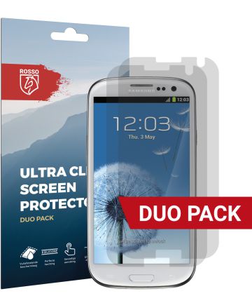 Rosso Samsung Galaxy S3 Ultra Clear Screen Protector Duo Pack Screen Protectors