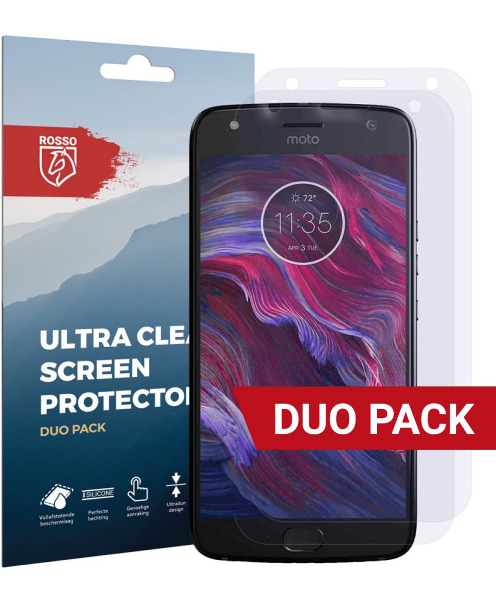 Rosso Motorola Moto X4 Ultra Clear Screen Protector Duo Pack afbeelding 1
