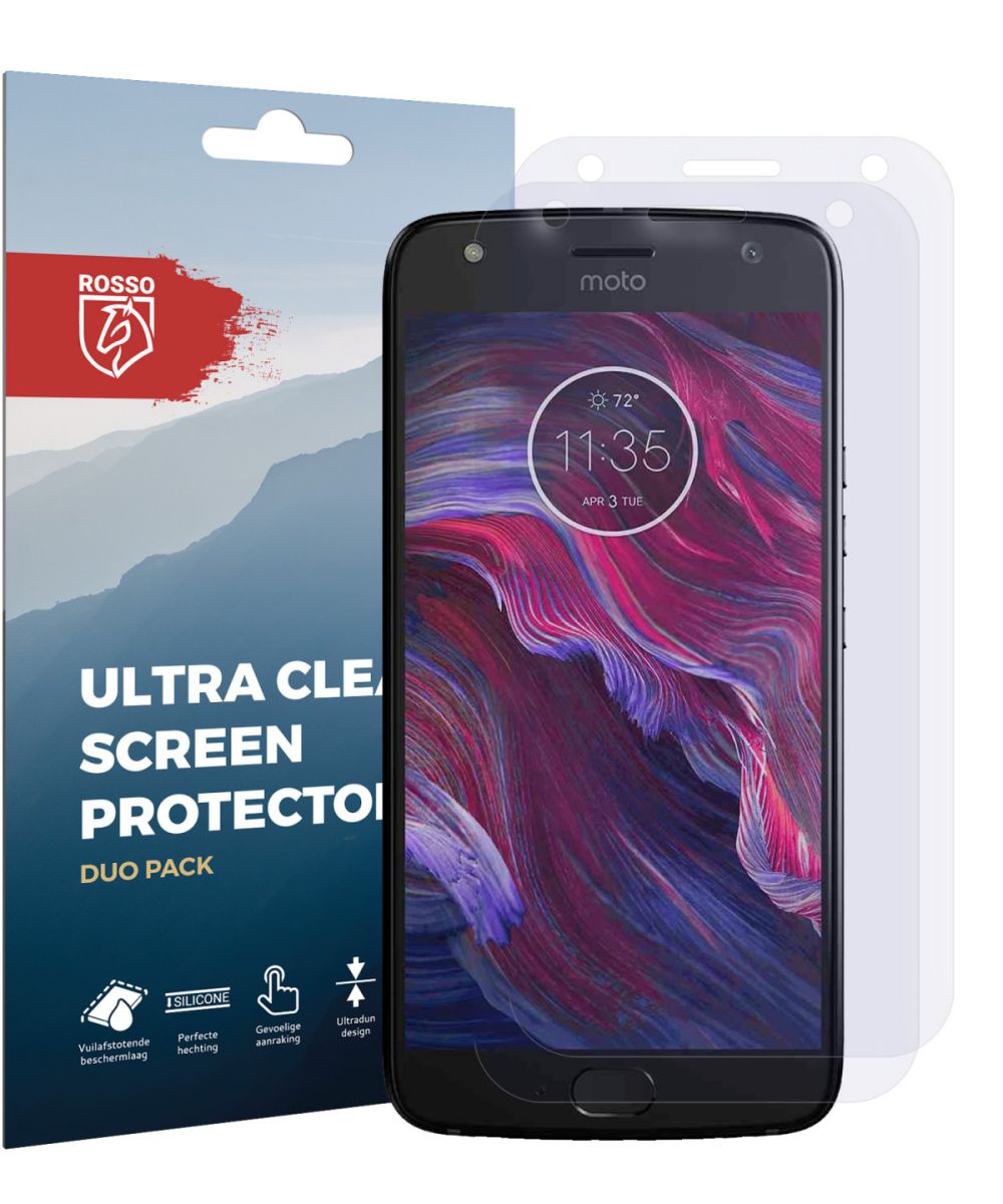 Rosso Motorola Moto X4 Ultra Clear Screen Protector Duo Pack afbeelding 9