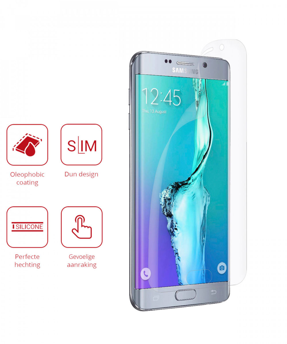 Rosso Samsung Galaxy S6 Edge Plus Ultra Clear Screen Protector Duo Pac afbeelding 2