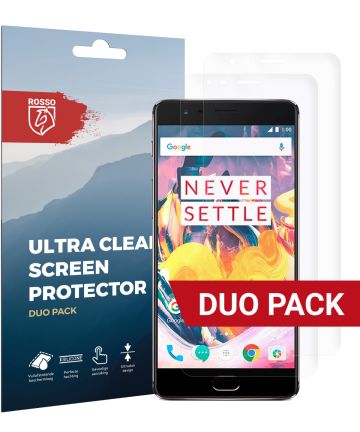 Rosso OnePlus 3 / 3T Ultra Clear Screen Protector Duo Pack Screen Protectors