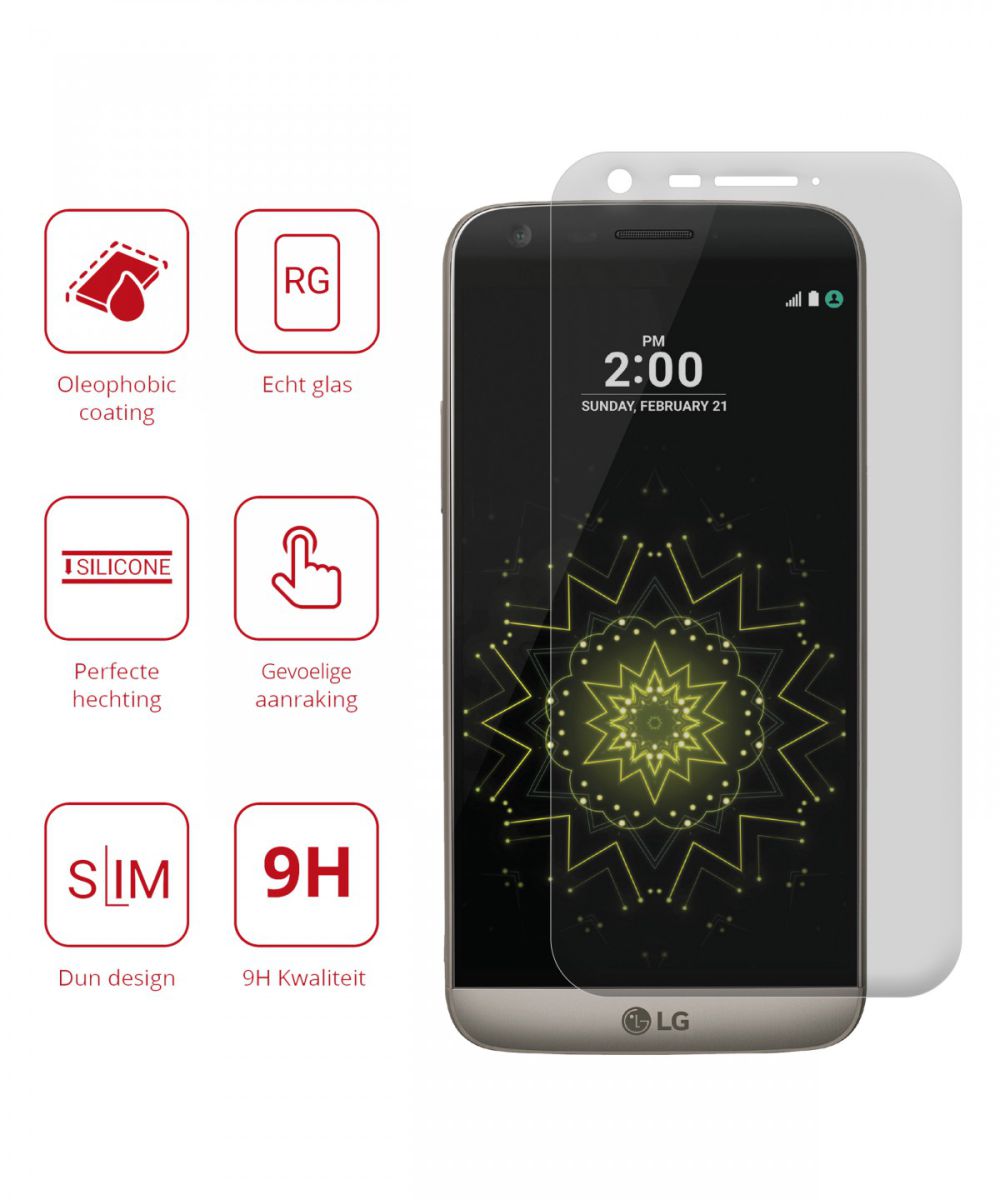 Rosso LG G5 9H Tempered Glass Screen Protector afbeelding 2