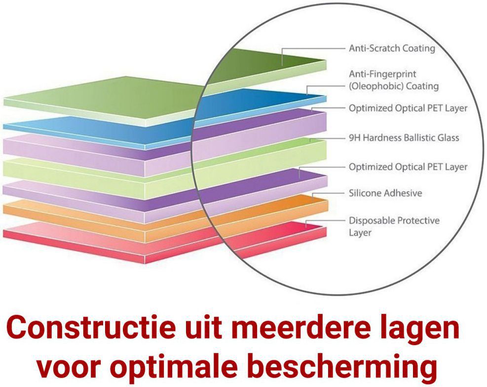 Rosso Samsung Galaxy J3 2016 9H Tempered Glass Screen Protector afbeelding 3