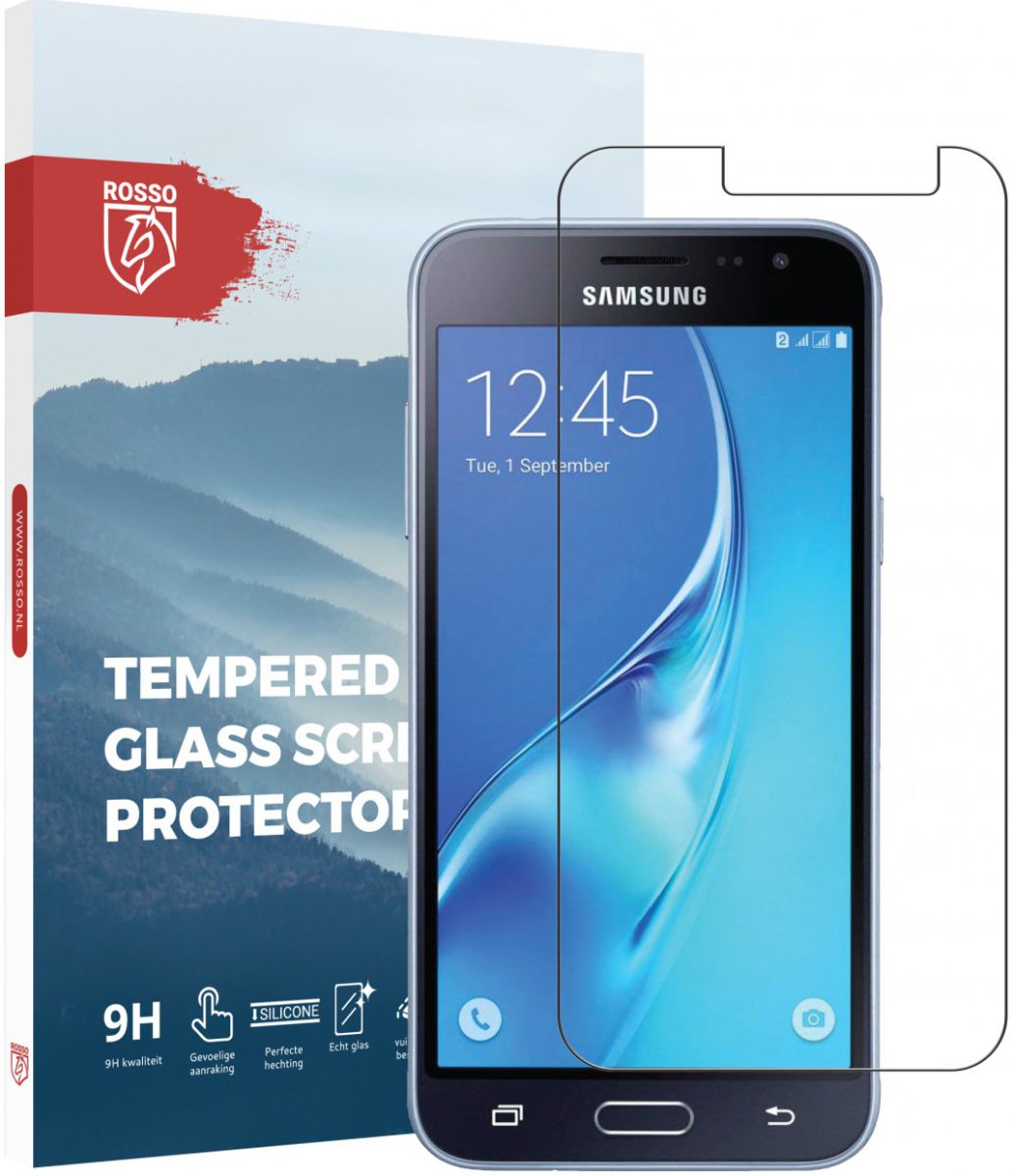 Rosso Samsung Galaxy J3 2016 9H Tempered Glass Screen Protector afbeelding 1
