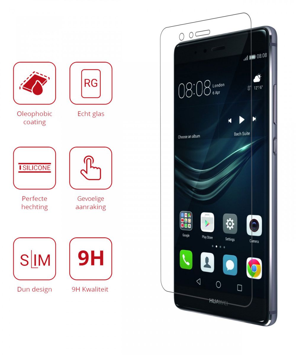 Rosso Huawei P9 Lite 9H Tempered Glass Screen Protector afbeelding 2