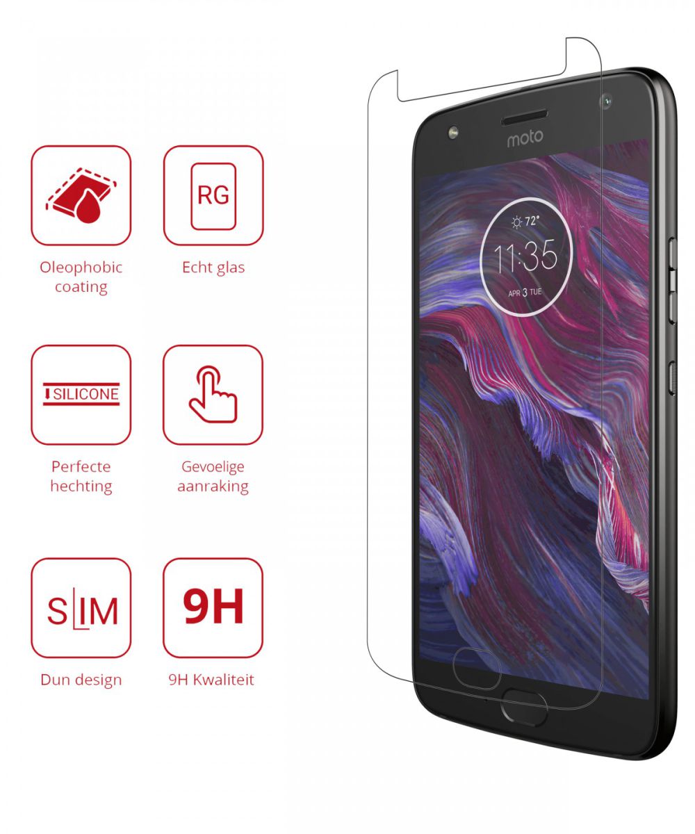 Rosso Motorola Moto X4 9H Tempered Glass Screen Protector afbeelding 2