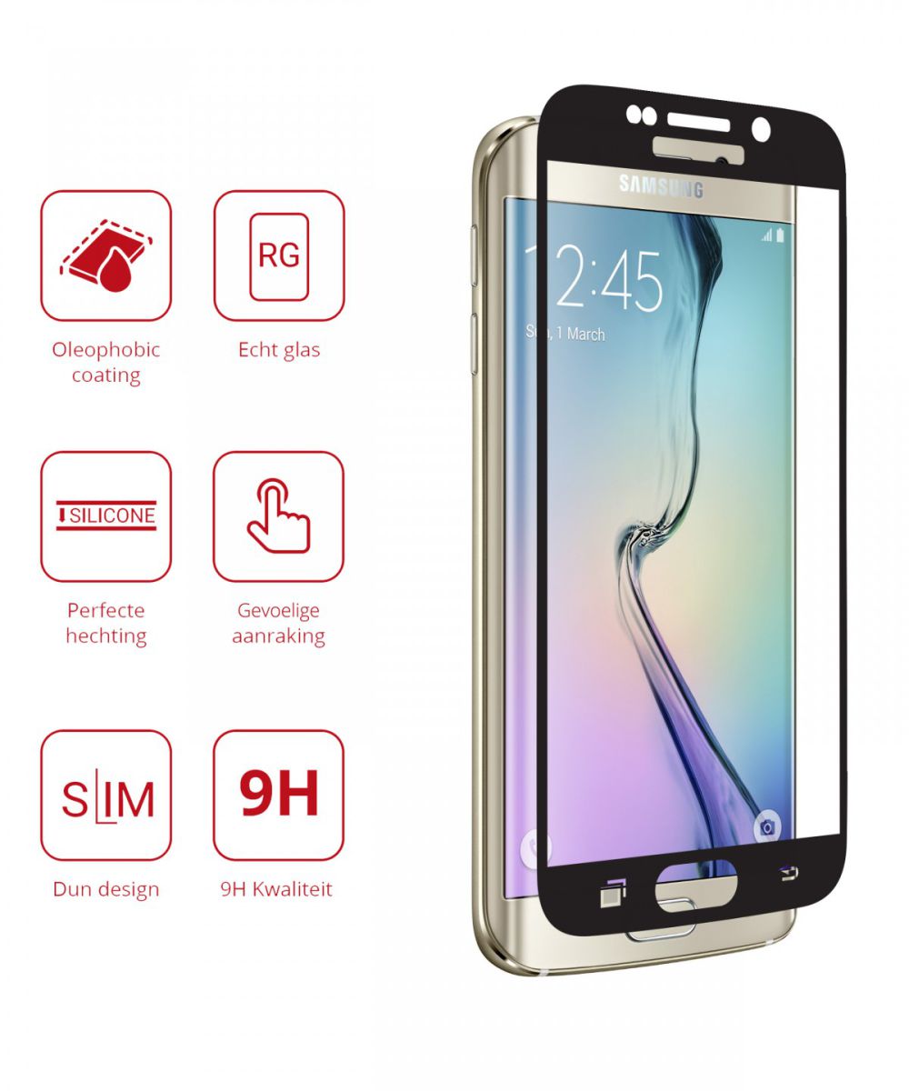 Rosso Samsung Galaxy S6 Edge 9H Tempered Glass Screen Protector afbeelding 2