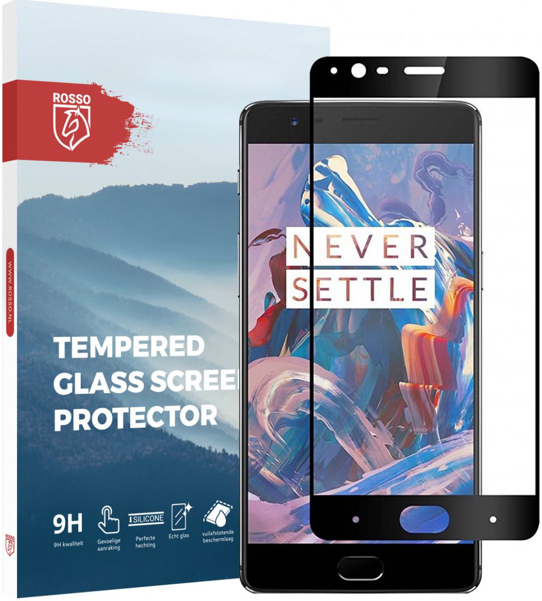 Rosso OnePlus 3 / 3T 9H Tempered Glass Screen Protector afbeelding 1
