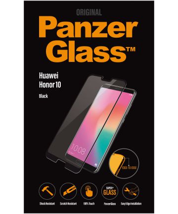 PanzerGlass Huawei Honor 10 Edge To Edge Screenprotector Zwart Screen Protectors