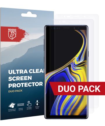 Rosso Samsung Galaxy Note 9 Ultra Clear Screen Protector Duo Pack Screen Protectors