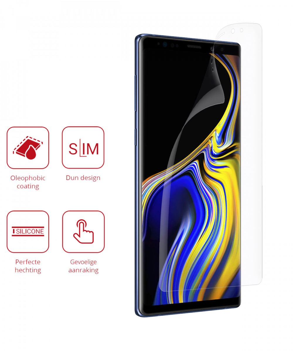 Rosso Samsung Galaxy Note 9 Ultra Clear Screen Protector Duo Pack afbeelding 2