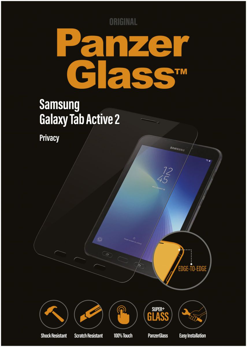 PanzerGlass Samsung Galaxy Tab Active 2 Privacy Screenprotector afbeelding 1