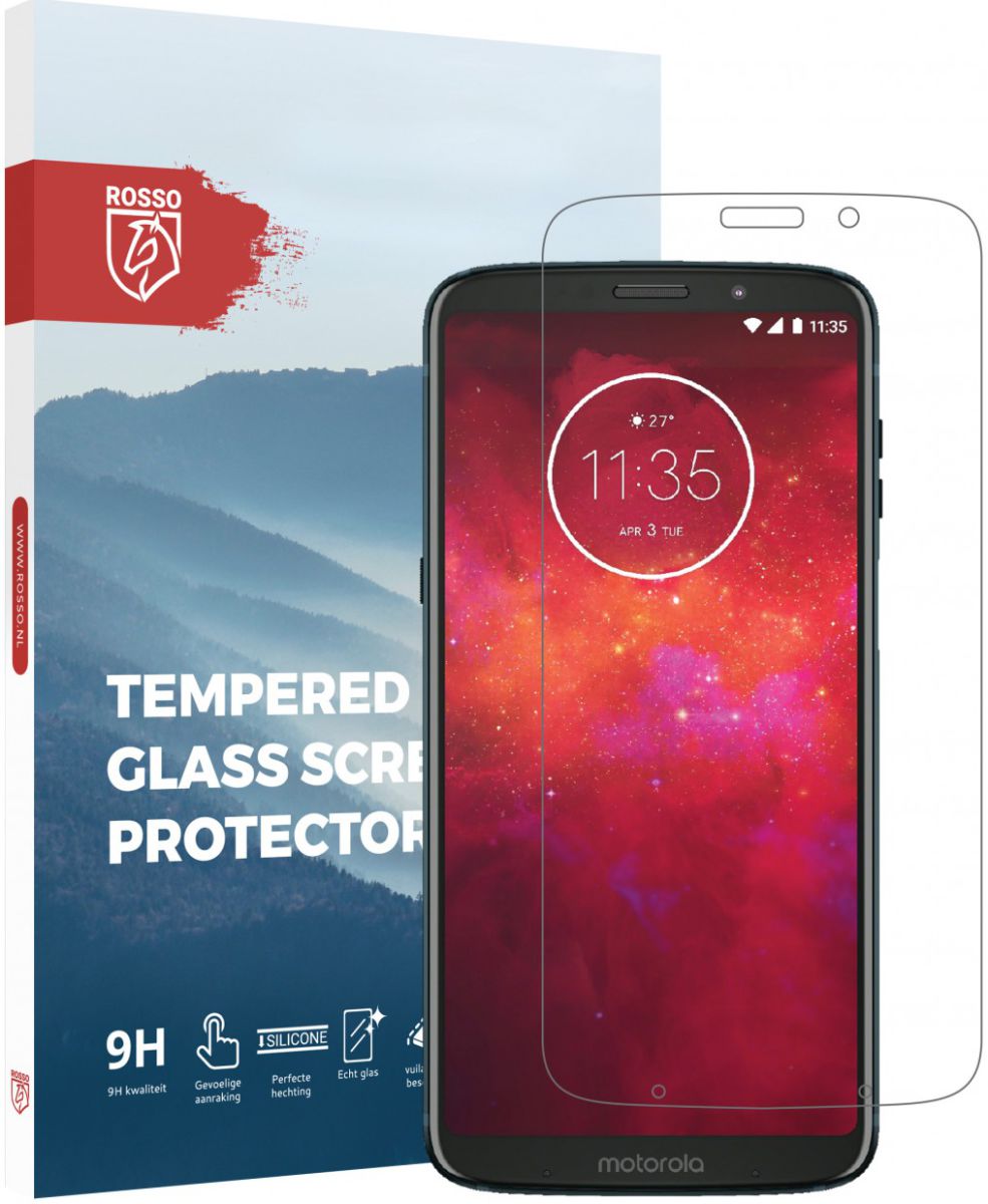 Rosso Motorola Moto Z3 Play Tempered Glass Screen Protector afbeelding 1