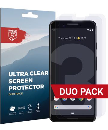 Rosso Google Pixel 3 Ultra Clear Screen Protector Duo Pack Screen Protectors
