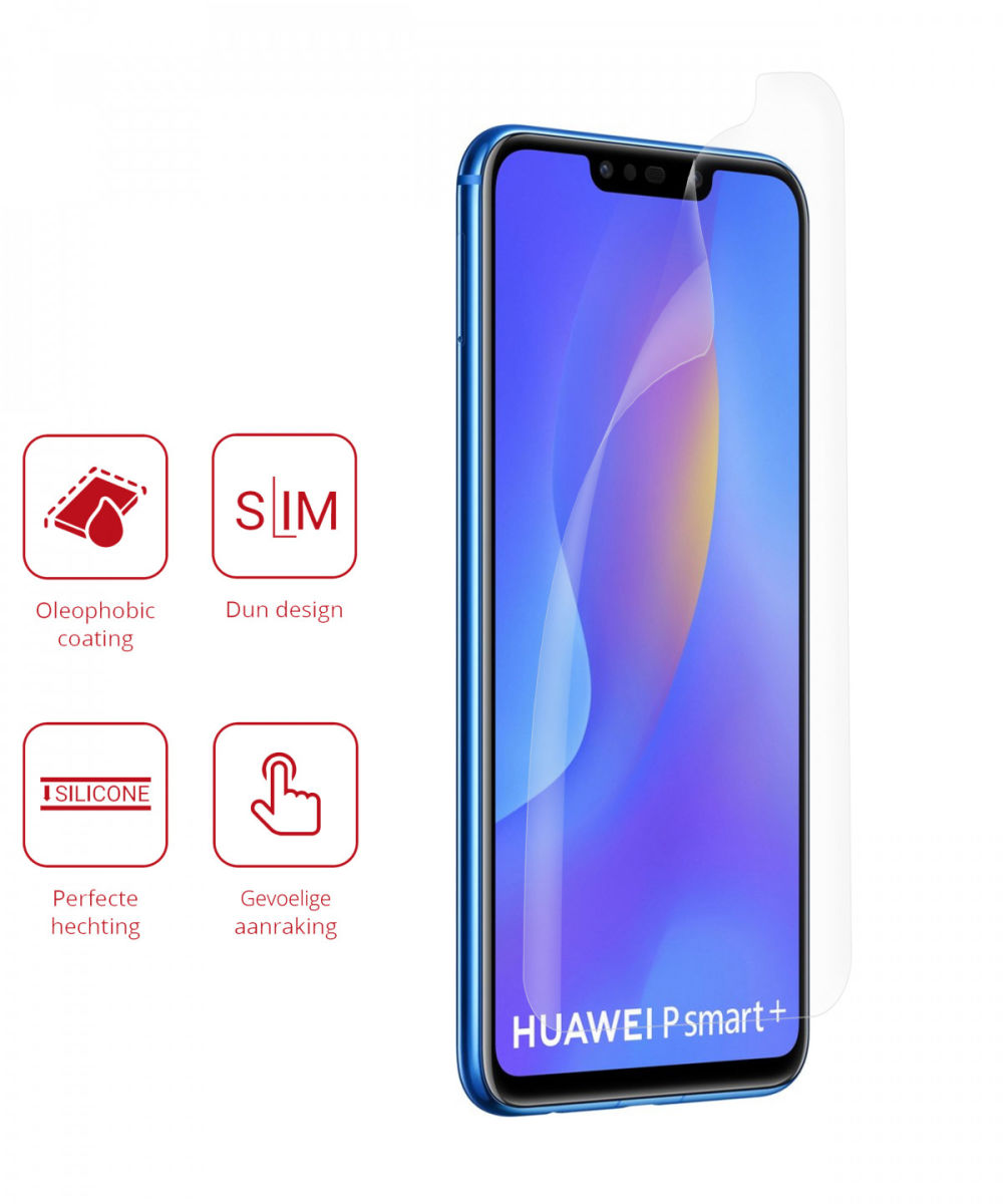 Rosso Huawei P Smart Plus Ultra Clear Screen Protector Duo Pack afbeelding 2