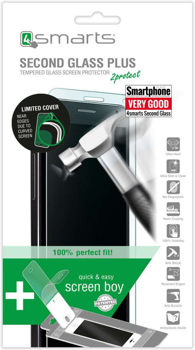4smarts Second Glass Tempered Glass Plus Samsung Galaxy A3 (2017) afbeelding 1