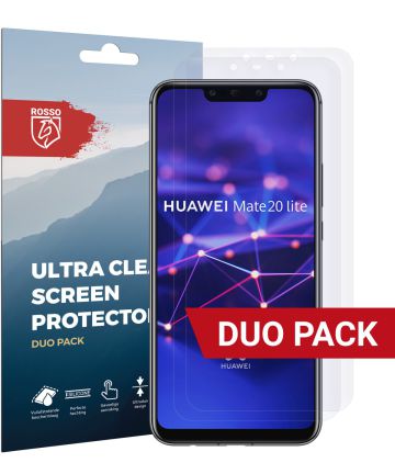 Rosso Huawei Mate 20 Lite Ultra Clear Screen Protector Duo Pack Screen Protectors